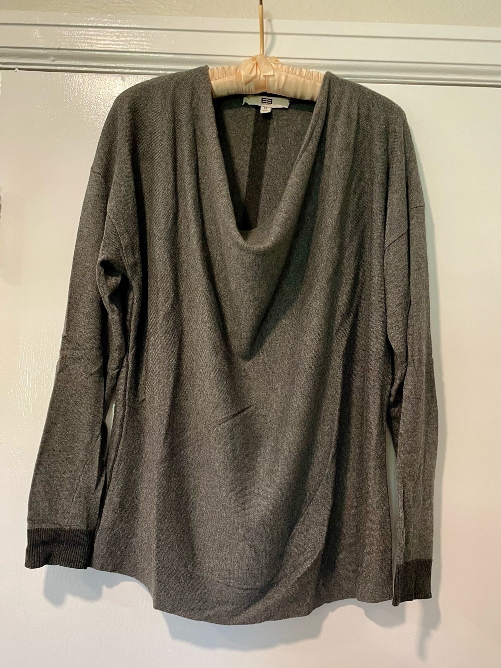 Etcetera Gray Cowl Neck Sweater